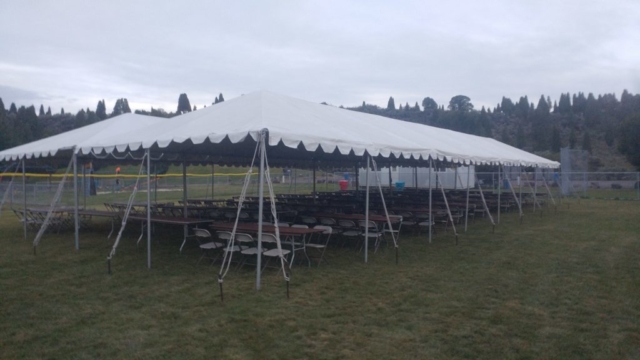 side by side frame tents